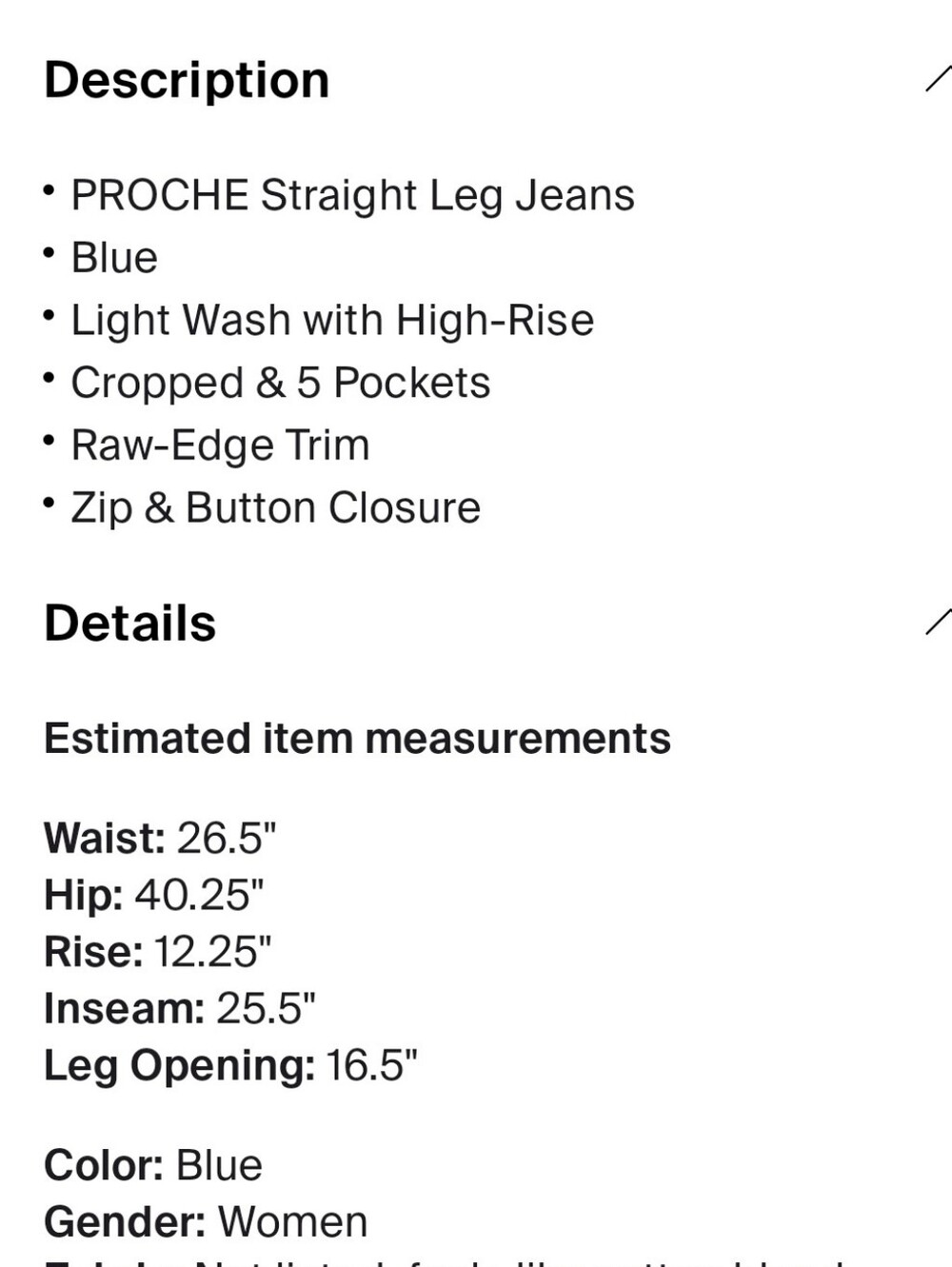 Proche Upcycled Levis - Picture 5 of 8
